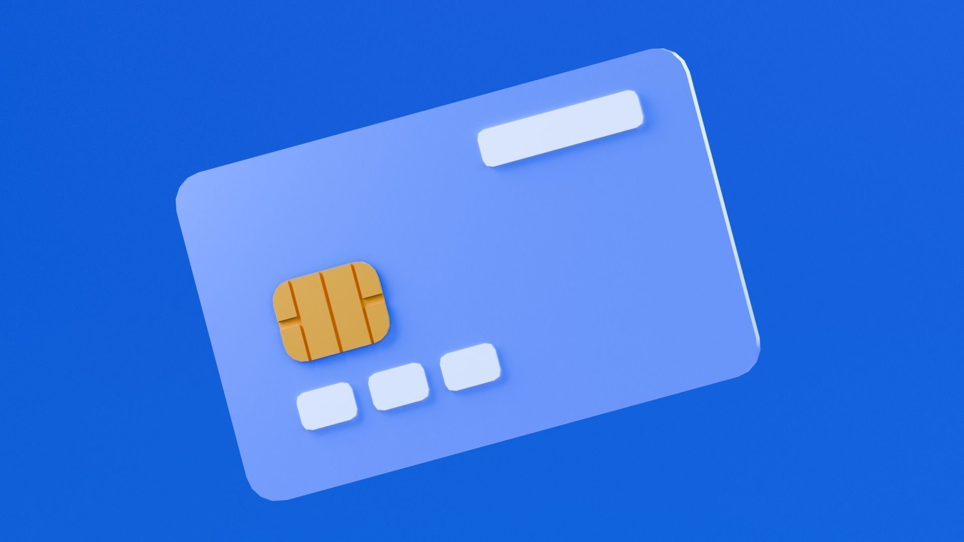 Marketing Icons - ATM Card Low-poly 3D model_2