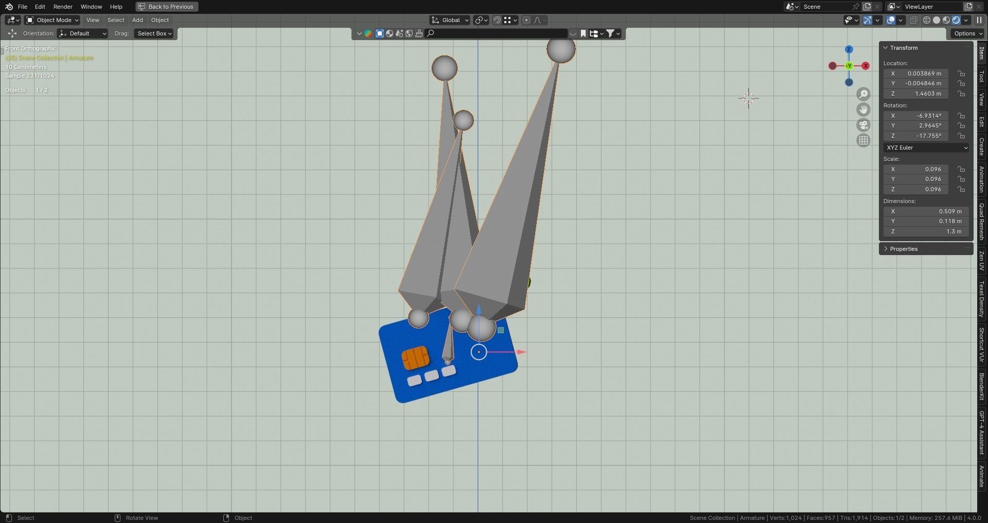 Marketing Icons - ATM Card Low-poly 3D model_5