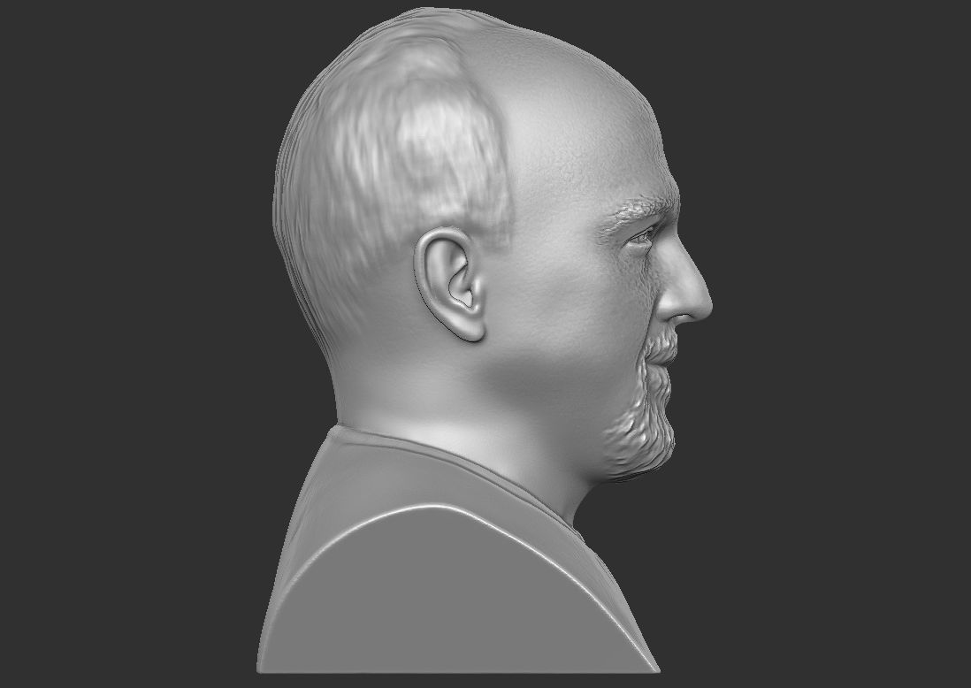 Louis CK bust for 3D printing 3D print model_13