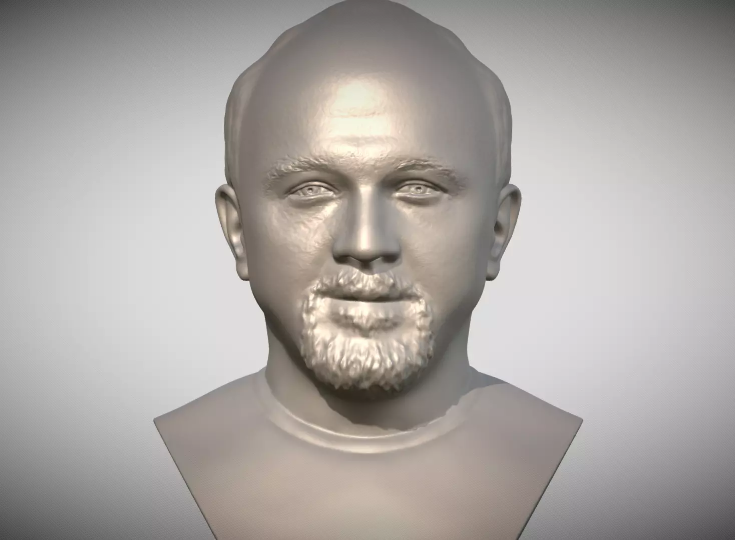 Louis CK bust for 3D printing 3D print model_0
