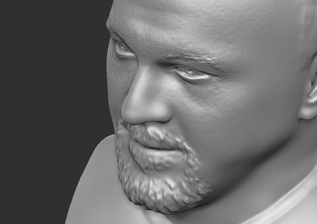 Louis CK bust for 3D printing 3D print model_25
