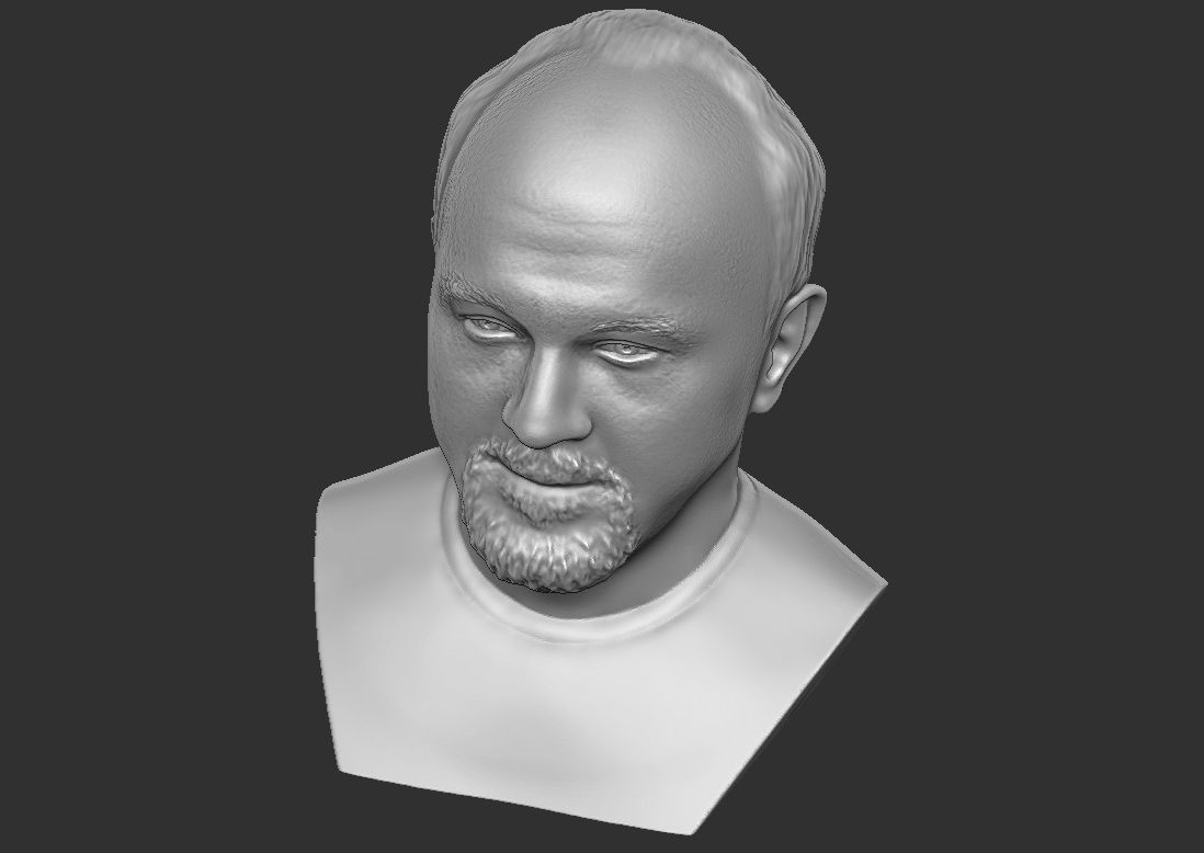 Louis CK bust for 3D printing 3D print model_19