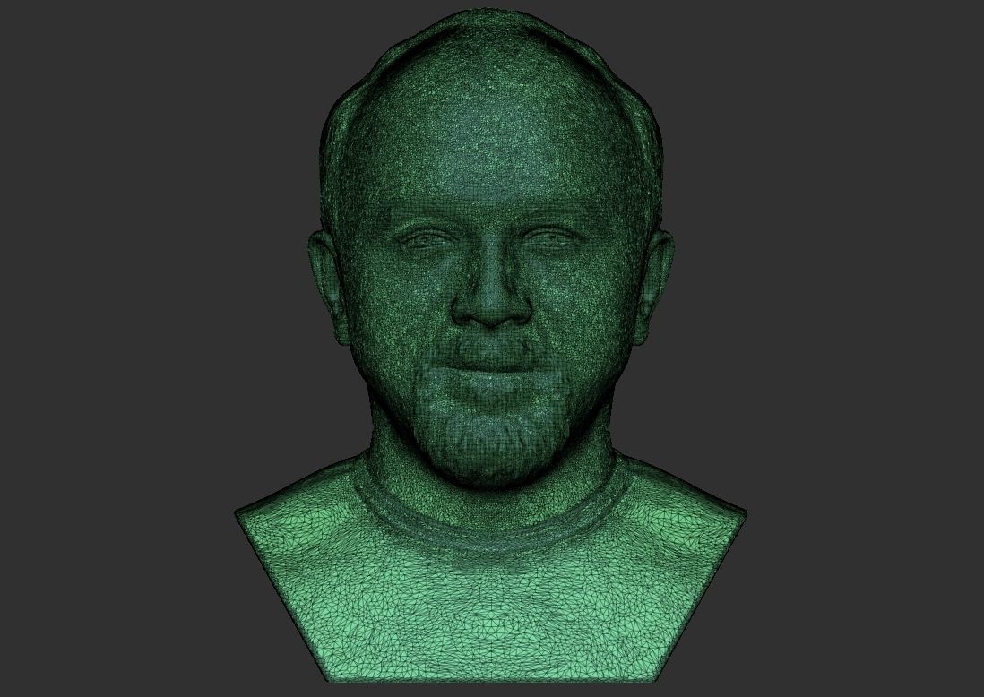 Louis CK bust for 3D printing 3D print model_26