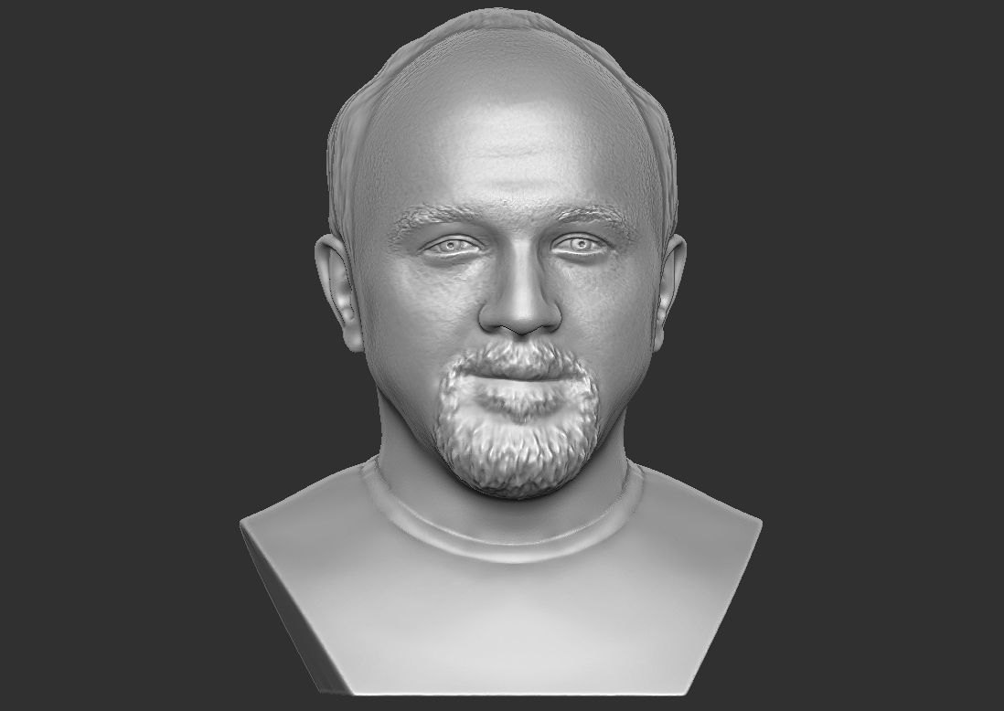 Louis CK bust for 3D printing 3D print model_17