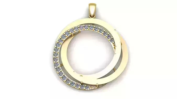 Women Fashion Diamond Pendant 3d Printable Model