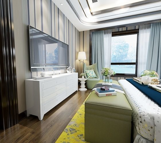 American style children room design 3D Model 3D model