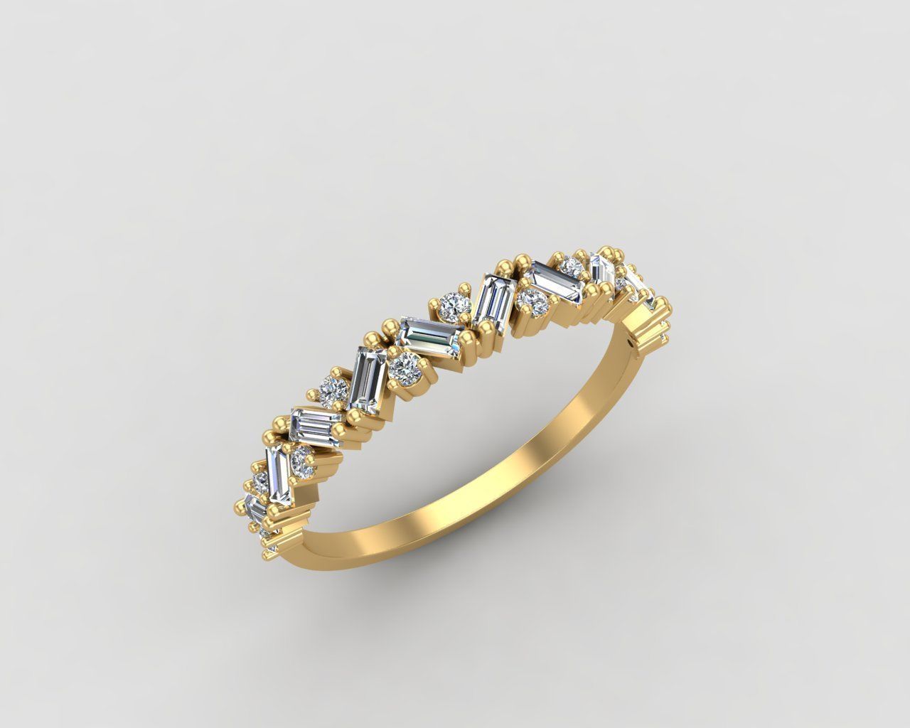 Minimal lightweight budget Ring 124-MW 3D print model_24