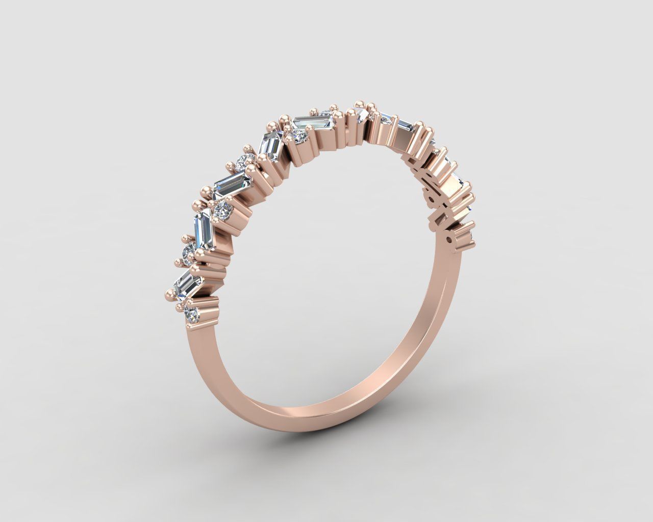 Minimal lightweight budget Ring 124-MW 3D print model_3