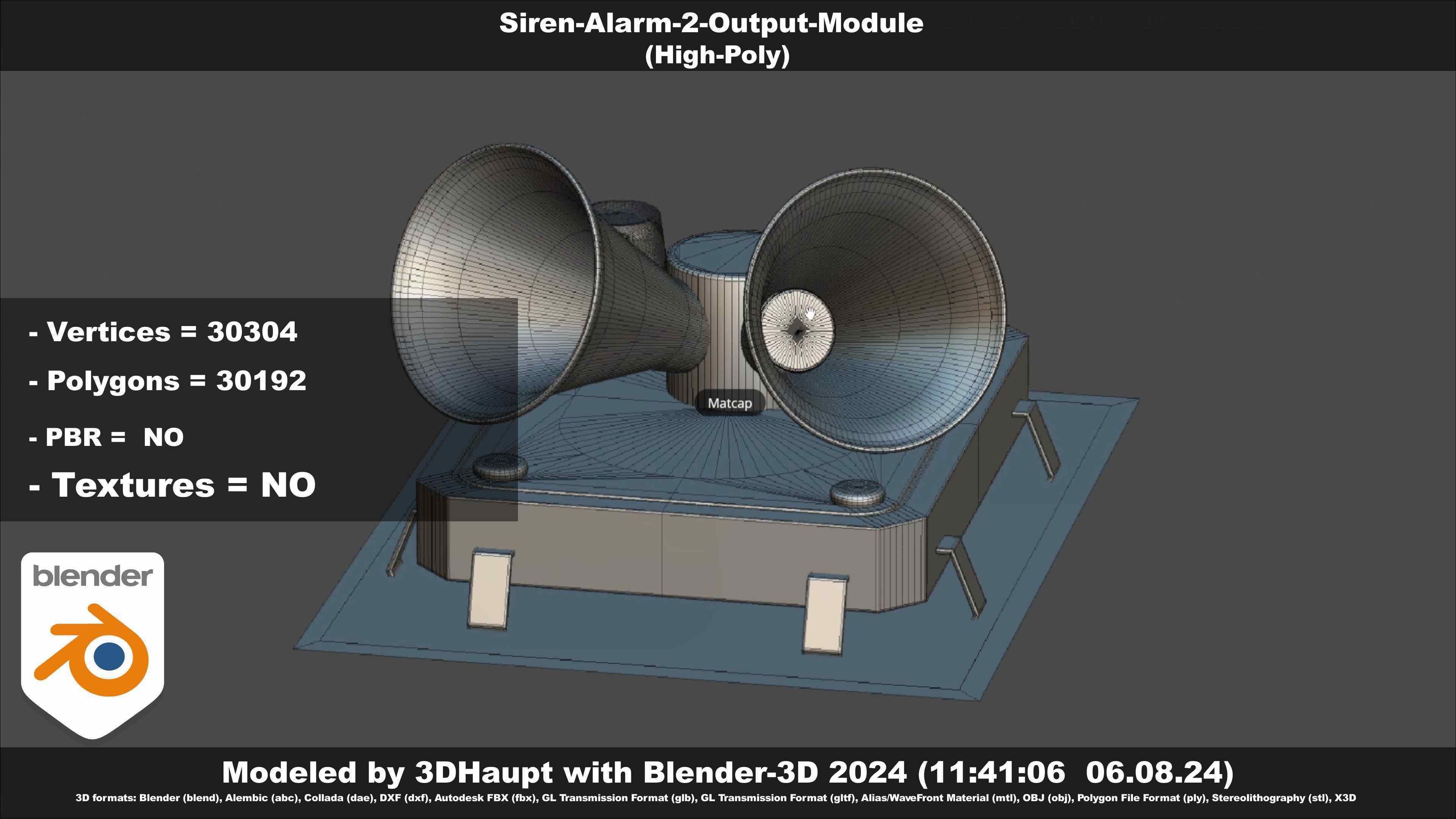 Siren-Alarm-2-Output-Module 3D model_31
