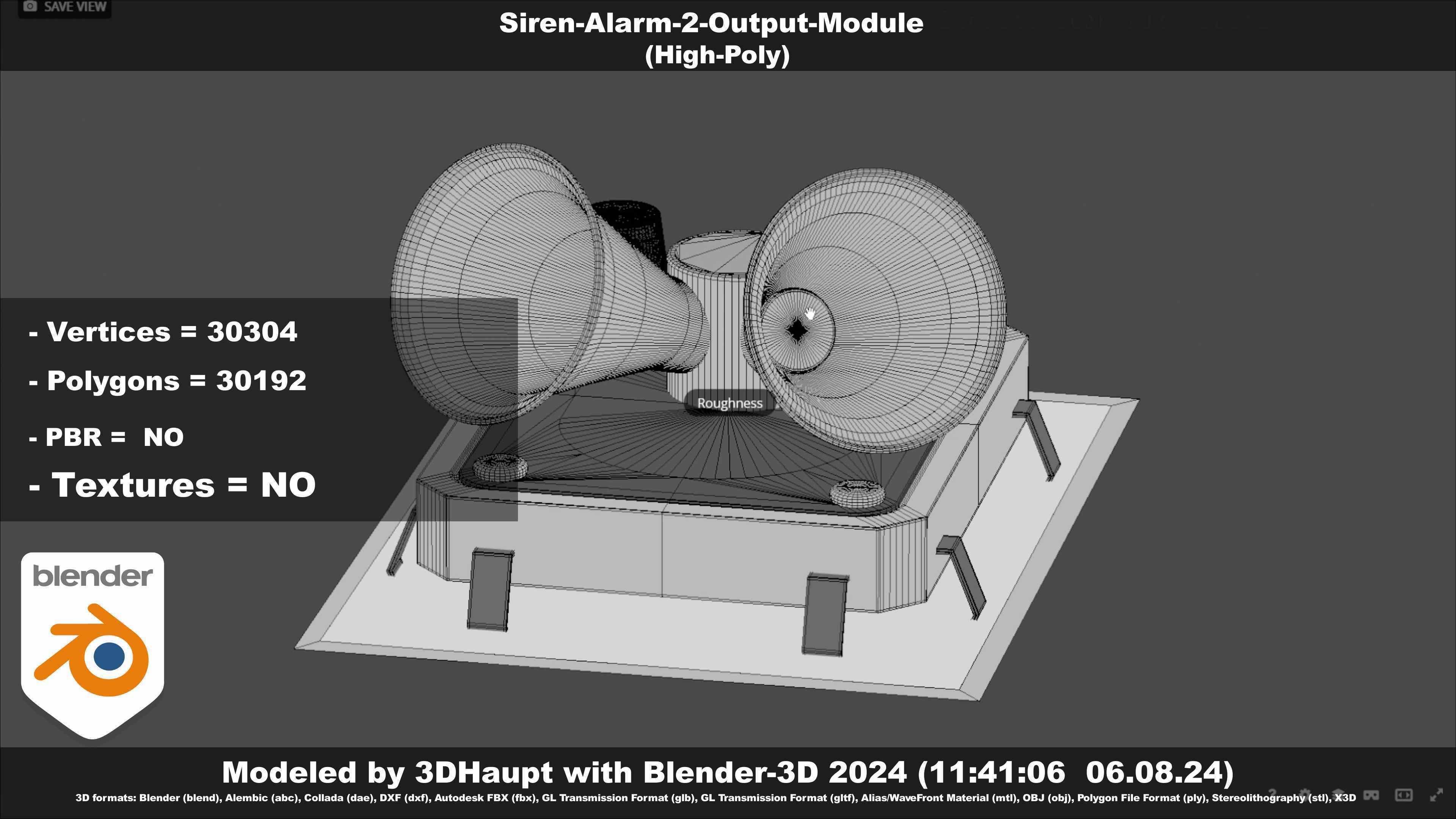Siren-Alarm-2-Output-Module 3D model_27