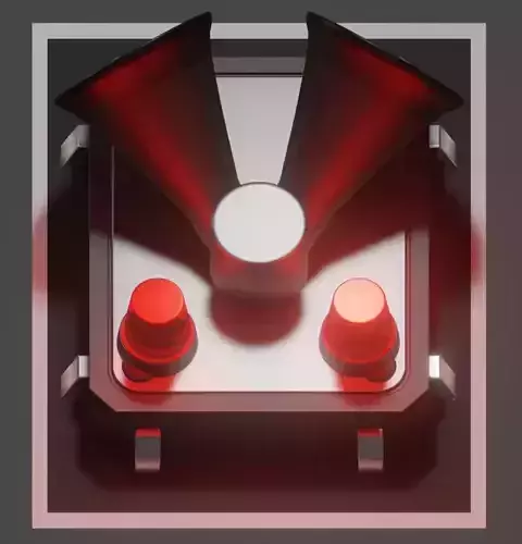 Siren-Alarm-2-Output-Module 3D model