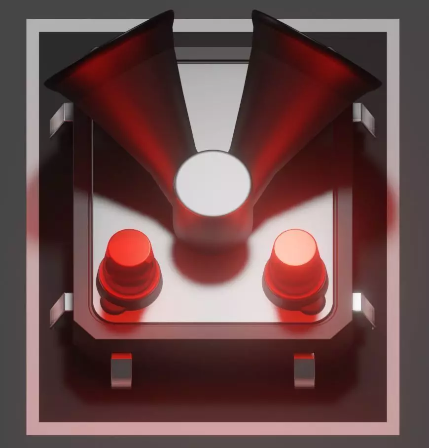 Siren-Alarm-2-Output-Module 3D model_0