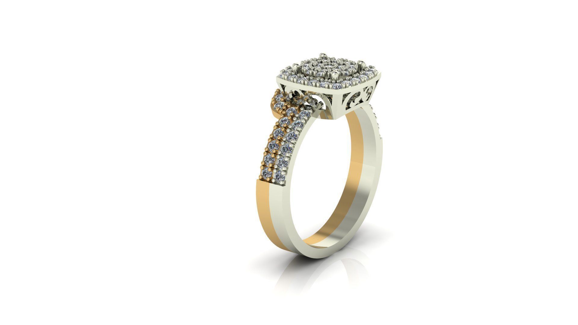 SOLITAIRE RING 1 3D print model_1