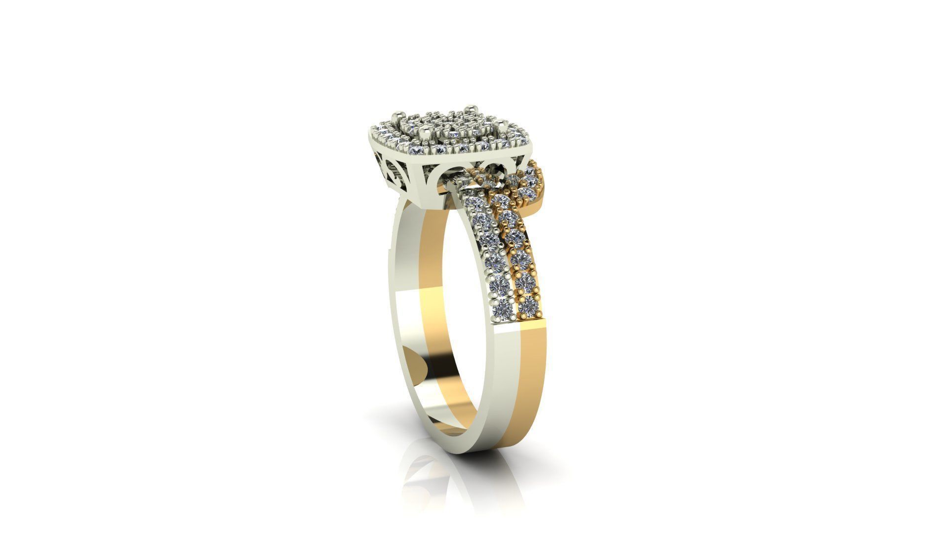SOLITAIRE RING 1 3D print model_2