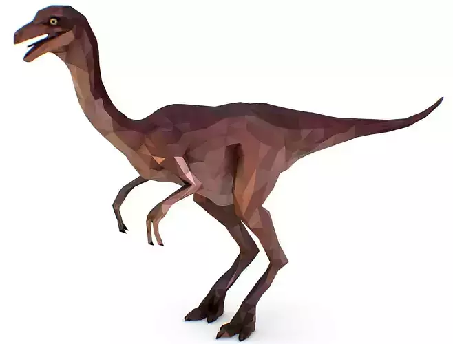 Dinosaur Gall Lowpoly Art Style Animal Low-poly 3D model