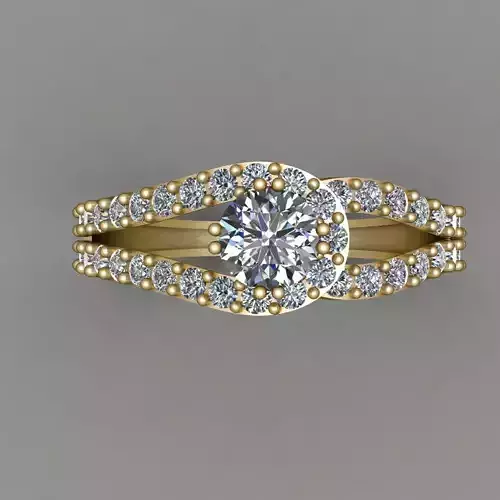 Women Wedding Ring 3d print model 