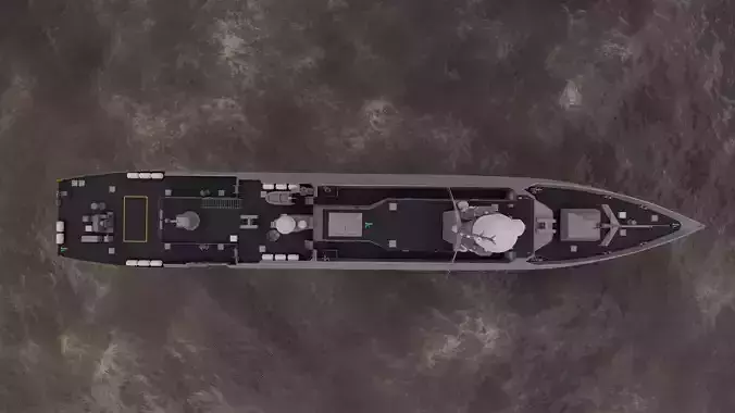 Frigate type-Warship 3D model