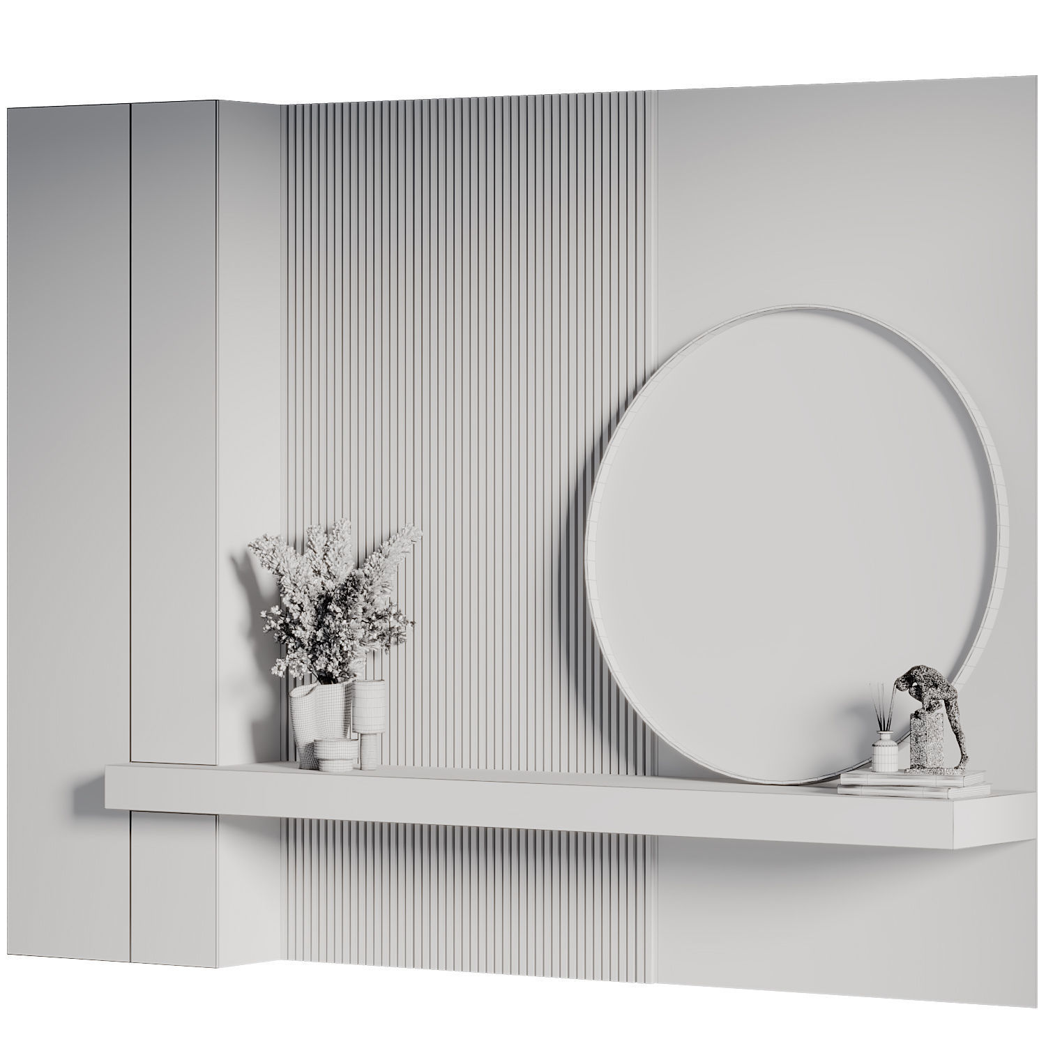 Hallway 02 3D model_4