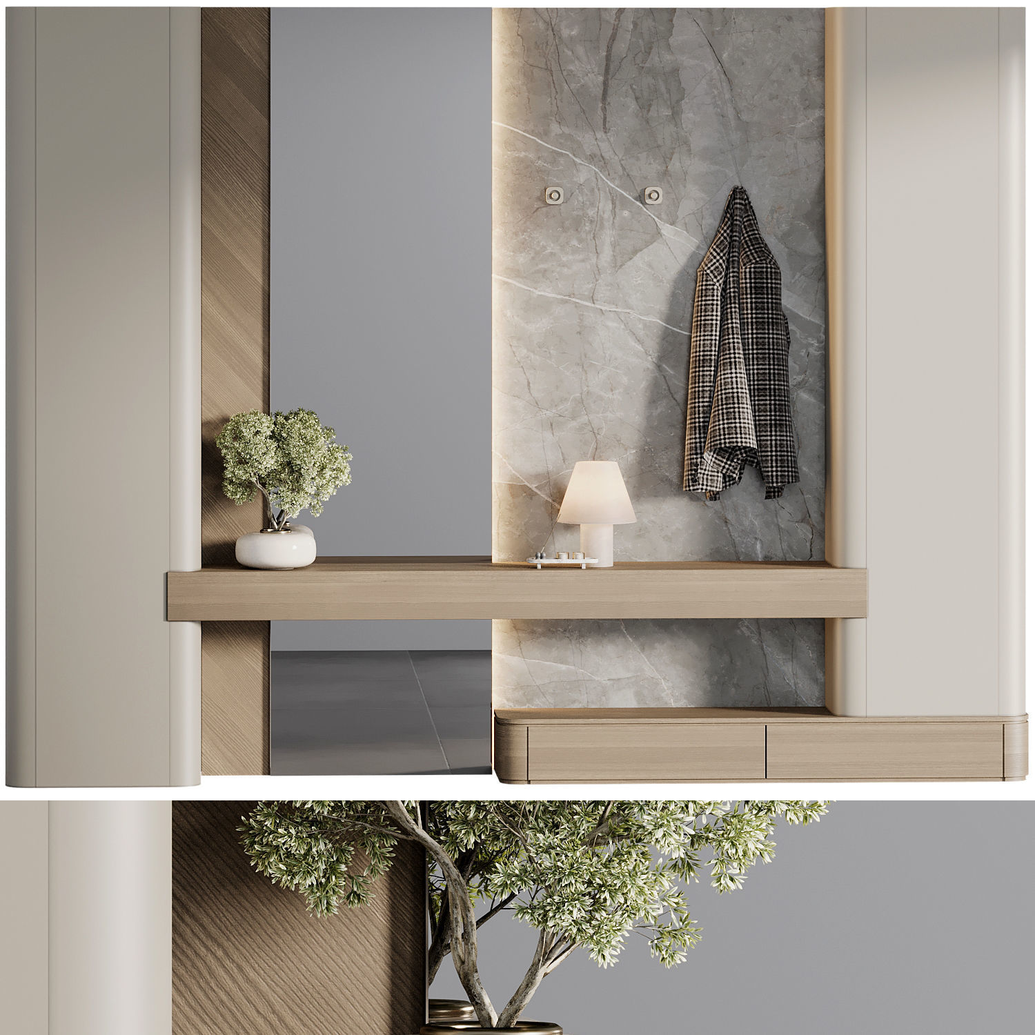 Hallway 04 3D model_1