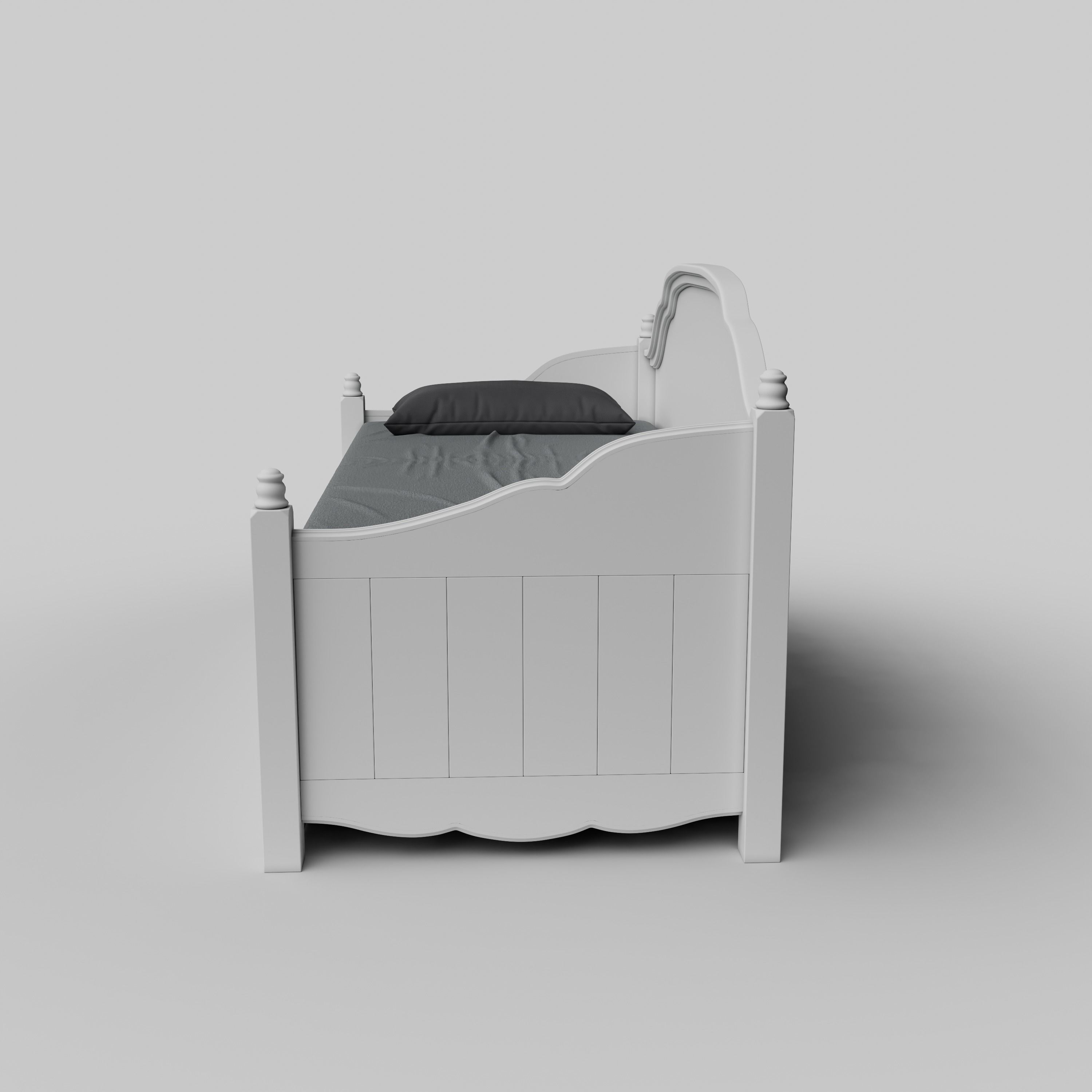 Kids Bed 3D model_1