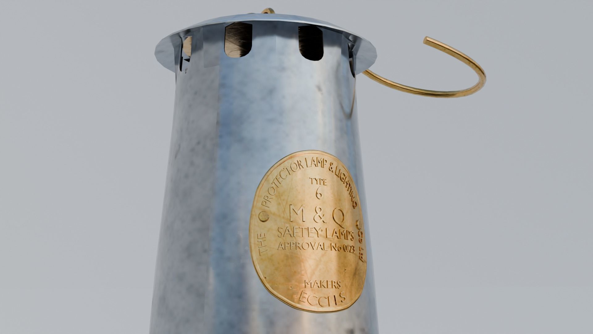 Mining Lantern 3D model_3