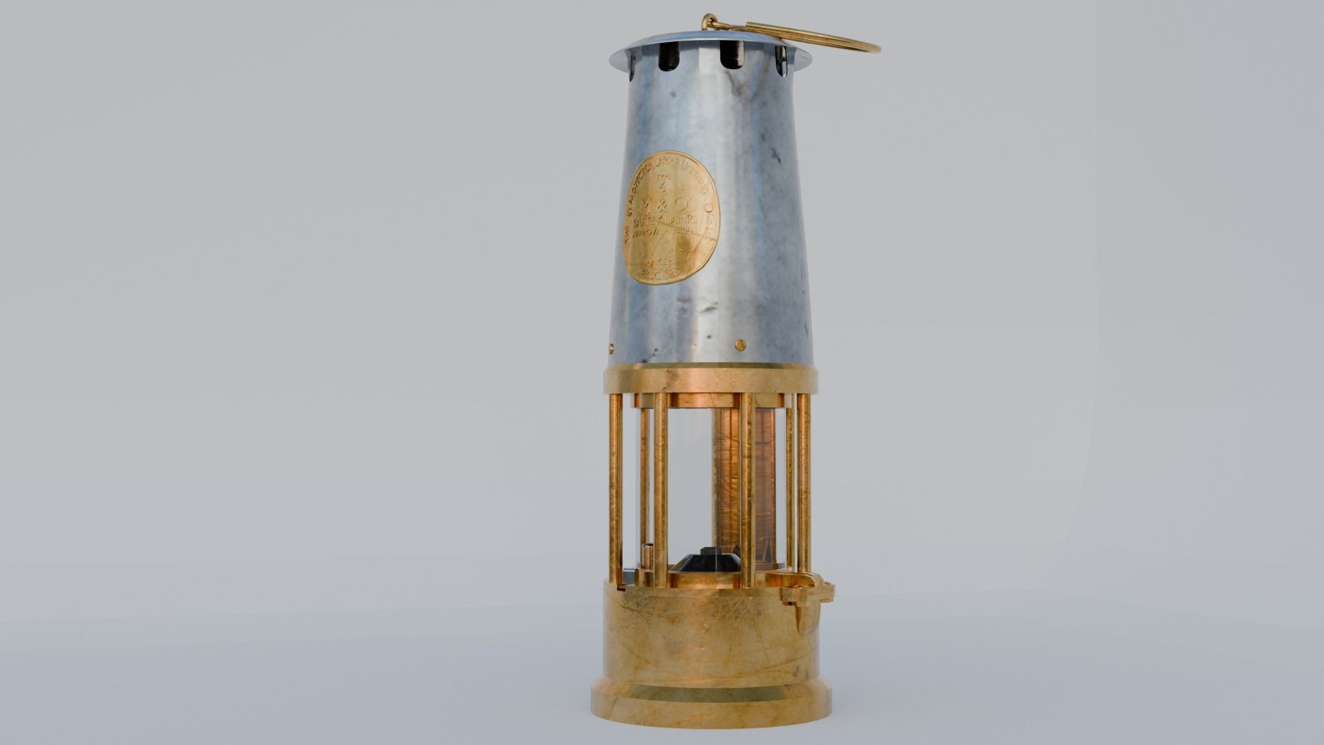 Mining Lantern 3D model_2