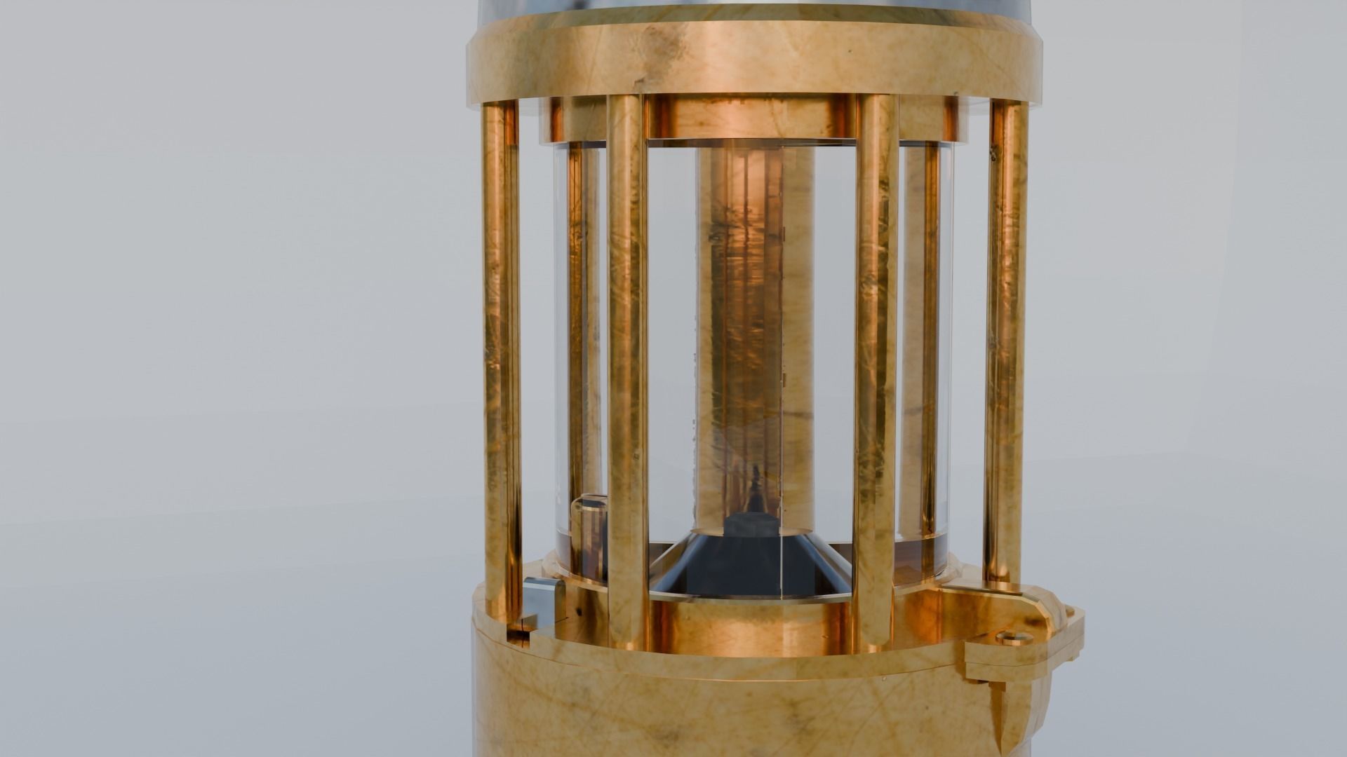 Mining Lantern 3D model_4
