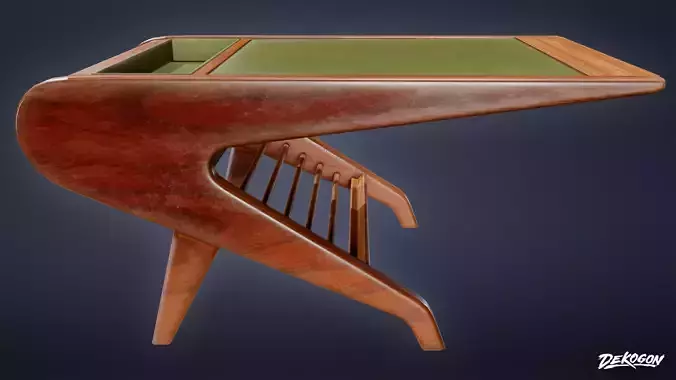 MIDCENTURY - Coffee Table 01 - LOW POLY