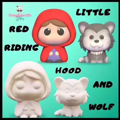 Little Red Riding Hood and Wolf