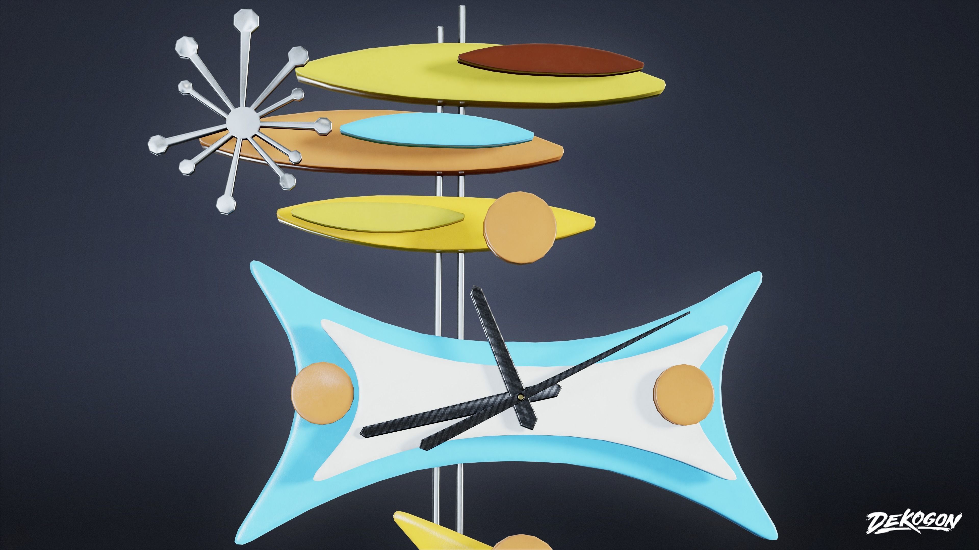MIDCENTURY - Decorations 02 - LOW POLY Low-poly 3D model_6