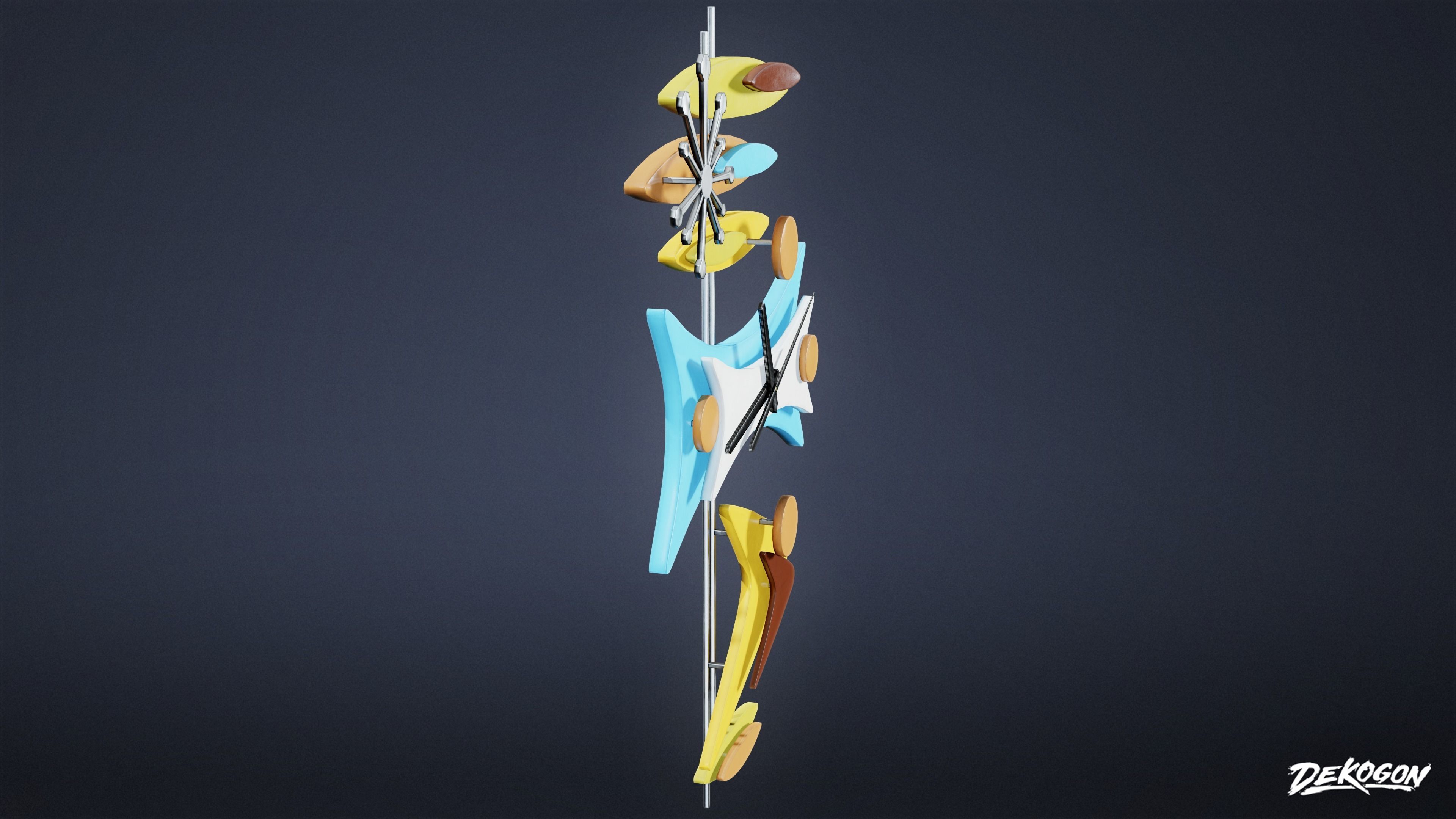 MIDCENTURY - Decorations 02 - LOW POLY Low-poly 3D model_2