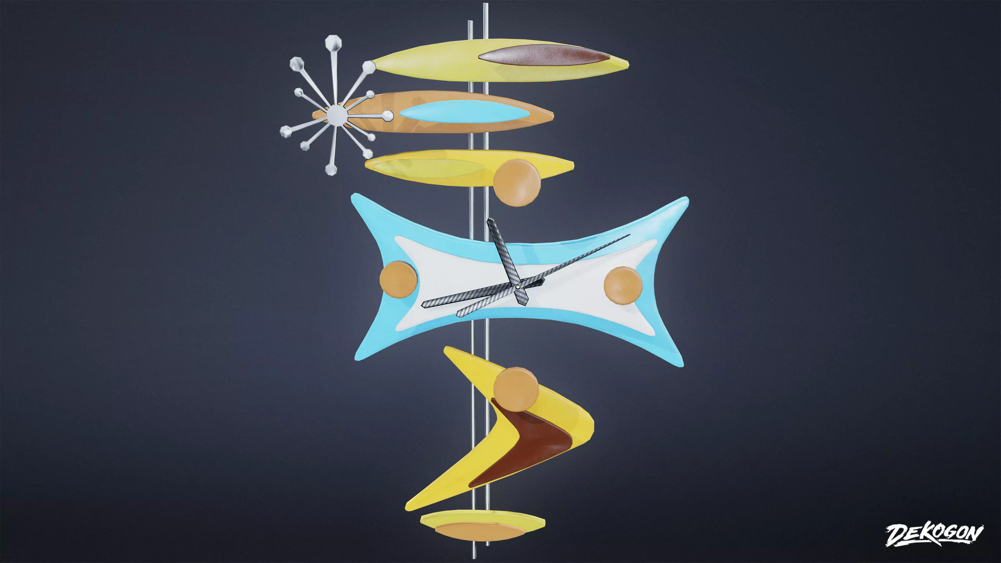 MIDCENTURY - Decorations 02 - LOW POLY Low-poly 3D model_0