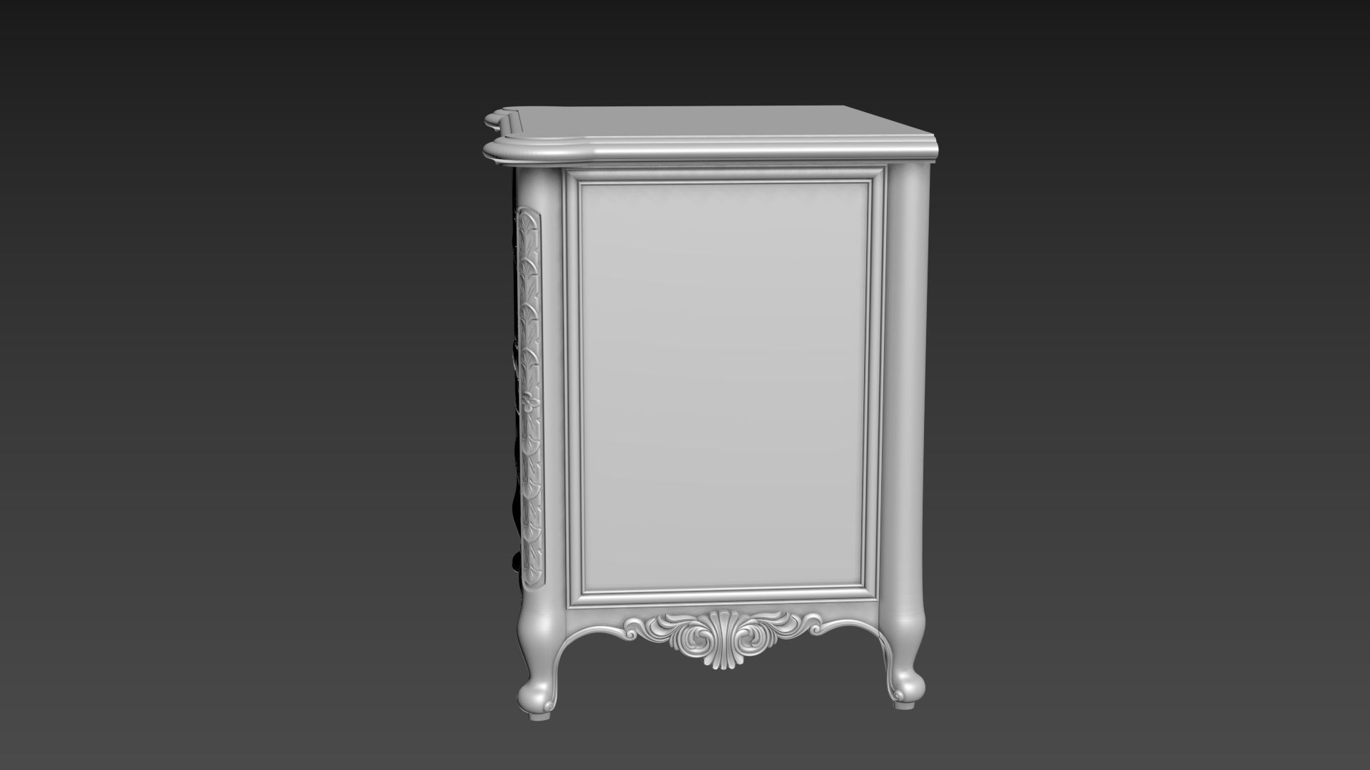 Bedside table 3D model for CNC 3D model_13