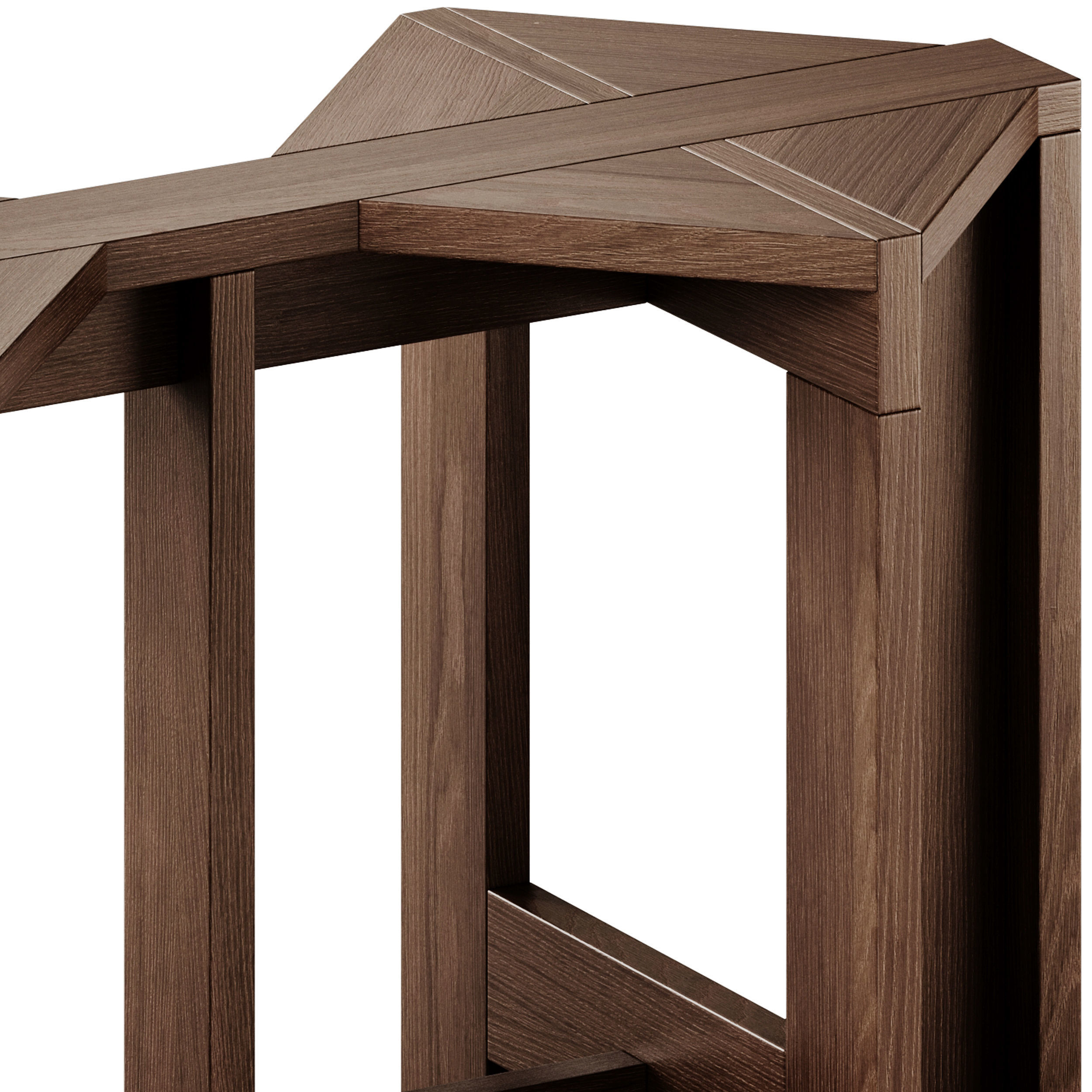 Monotropa Berber Wooden Bench 3D model_3