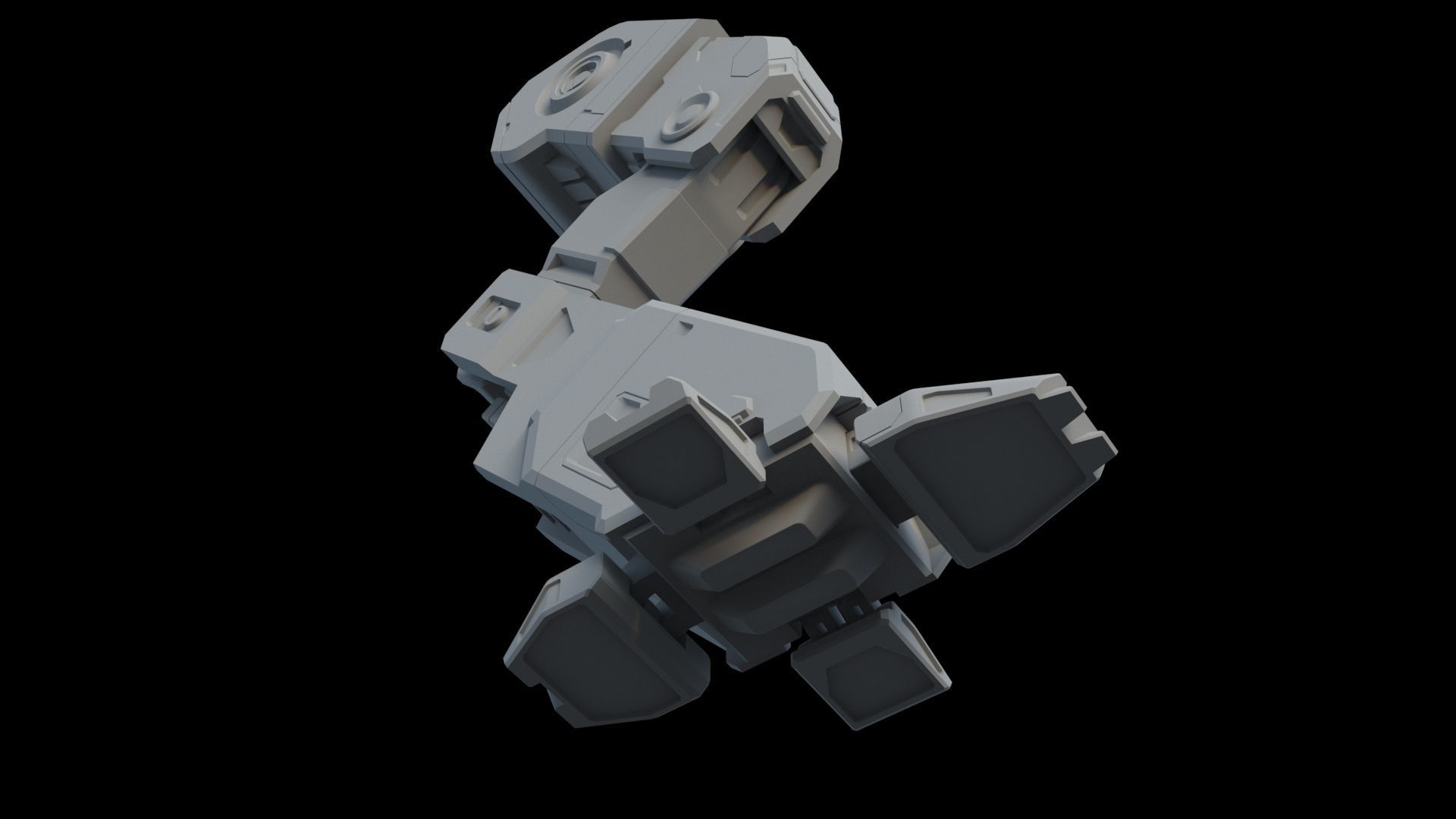 Robot leg 3D model_11