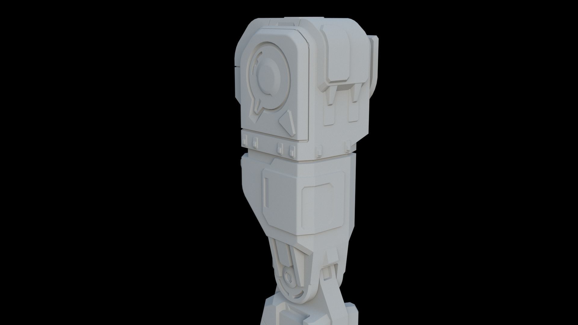Robot leg 3D model_18