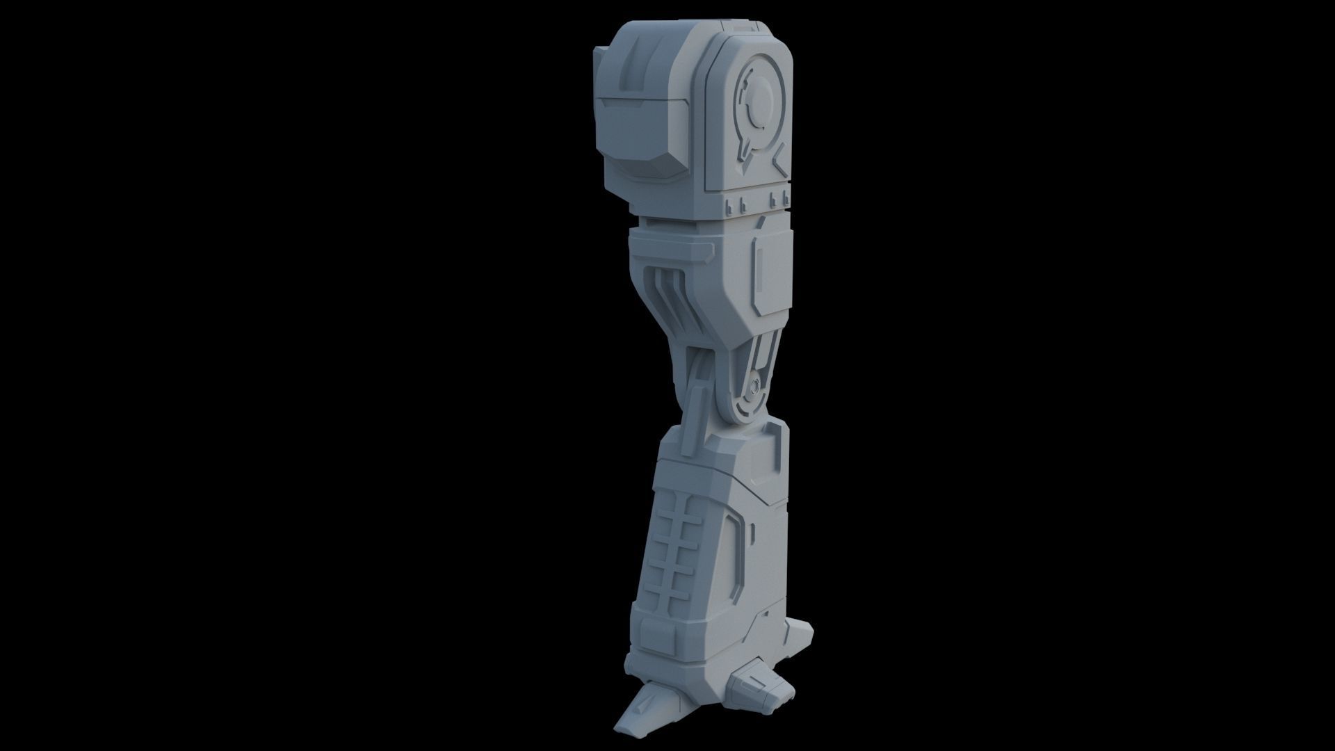 Robot leg 3D model_13