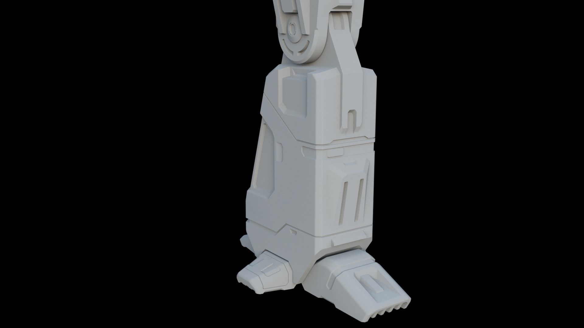 Robot leg 3D model_16