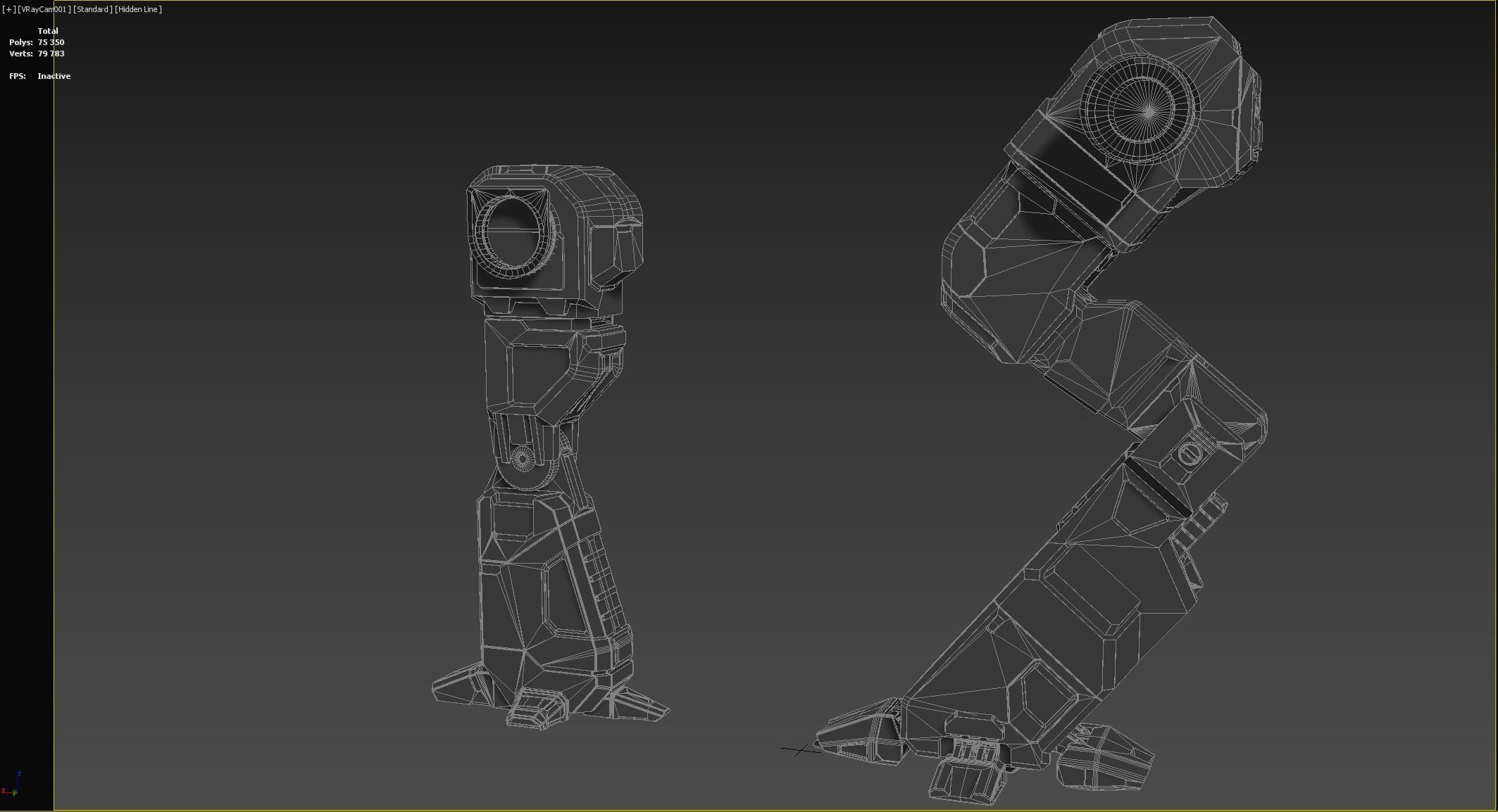 Robot leg 3D model_24
