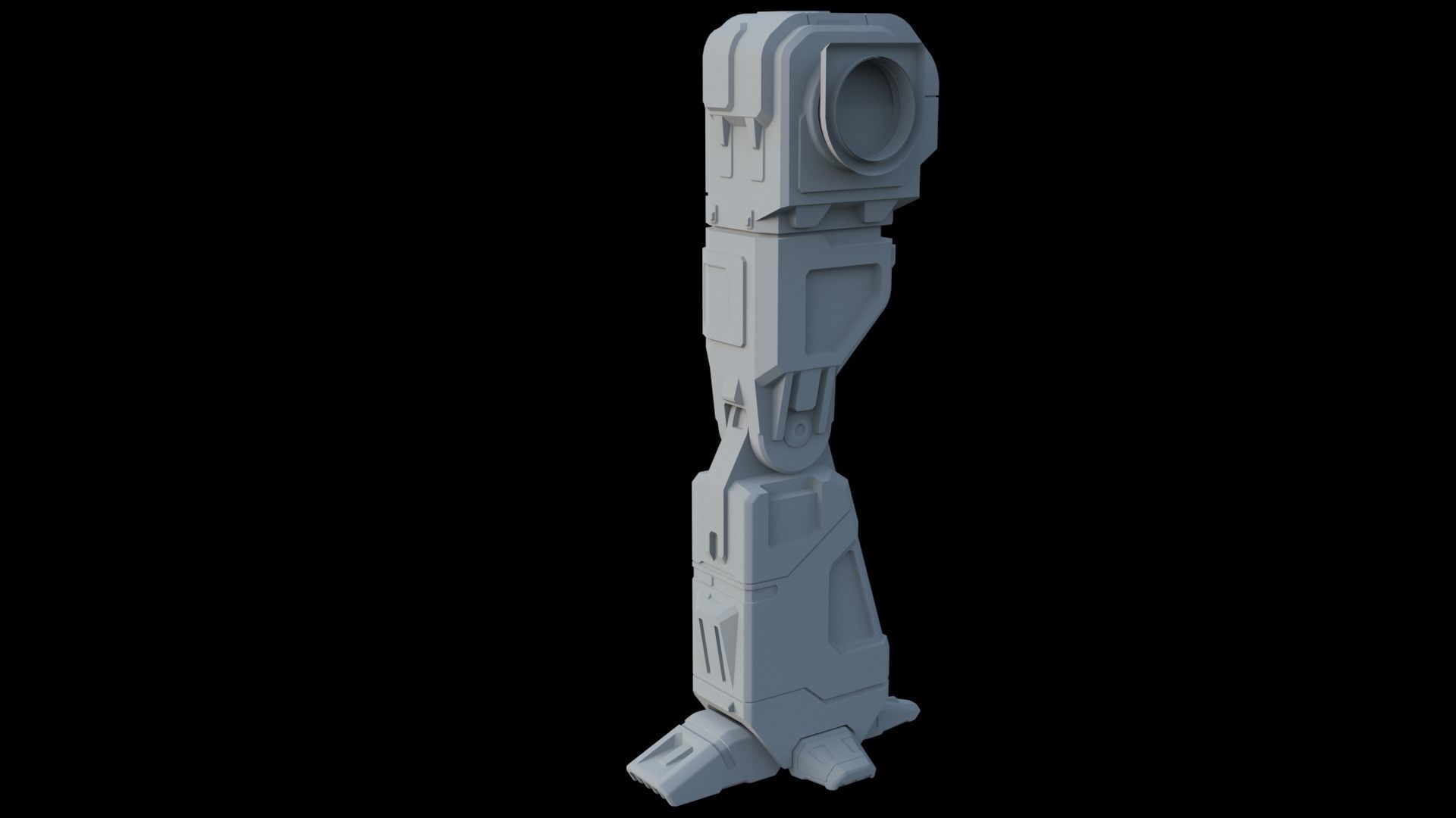 Robot leg 3D model_15