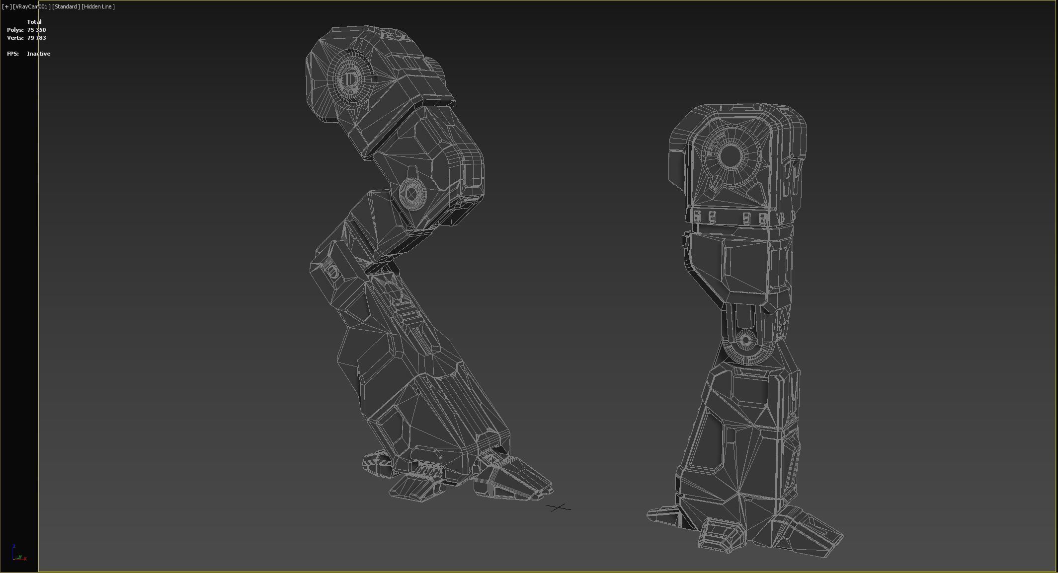 Robot leg 3D model_23