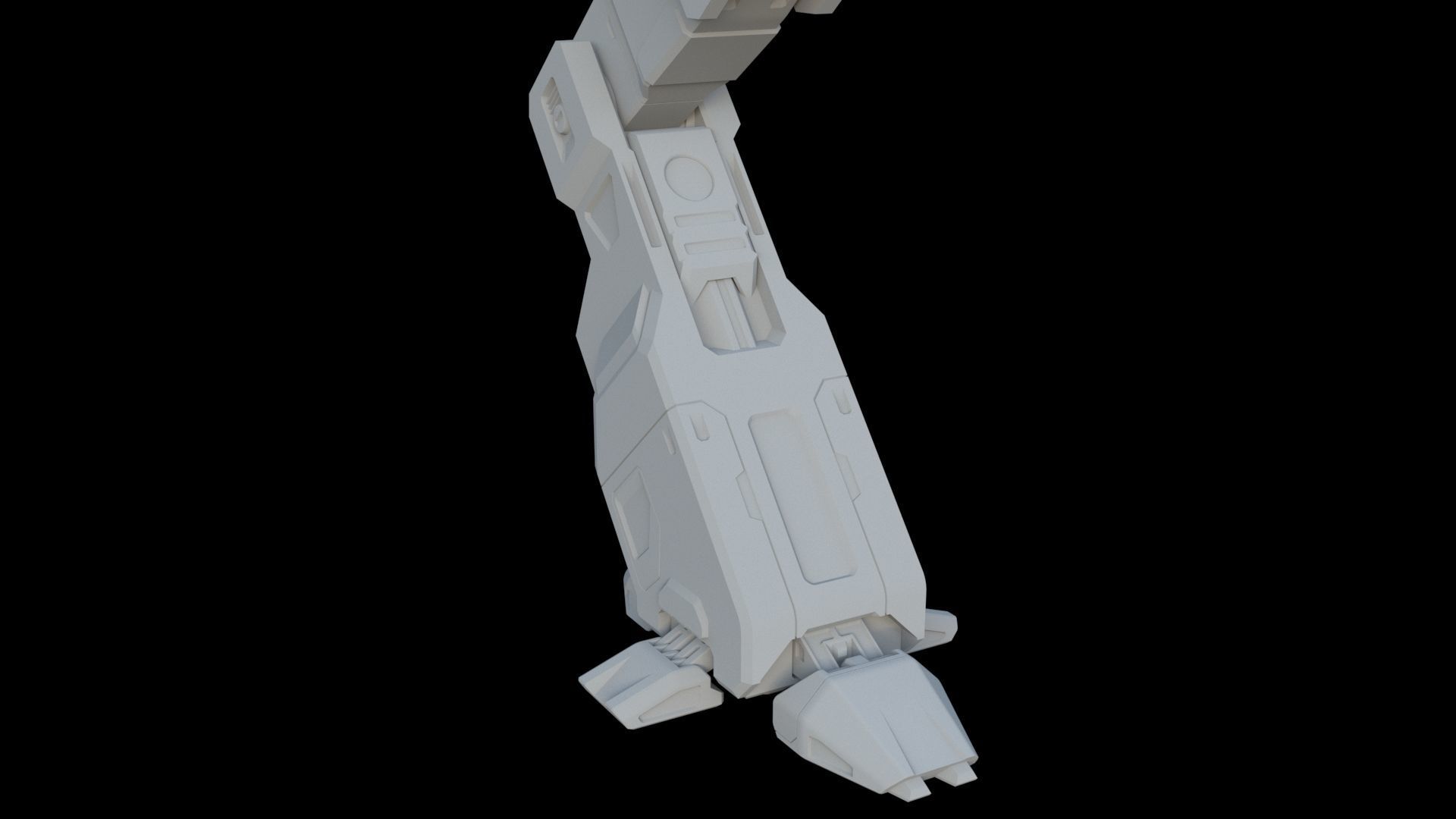 Robot leg 3D model_6