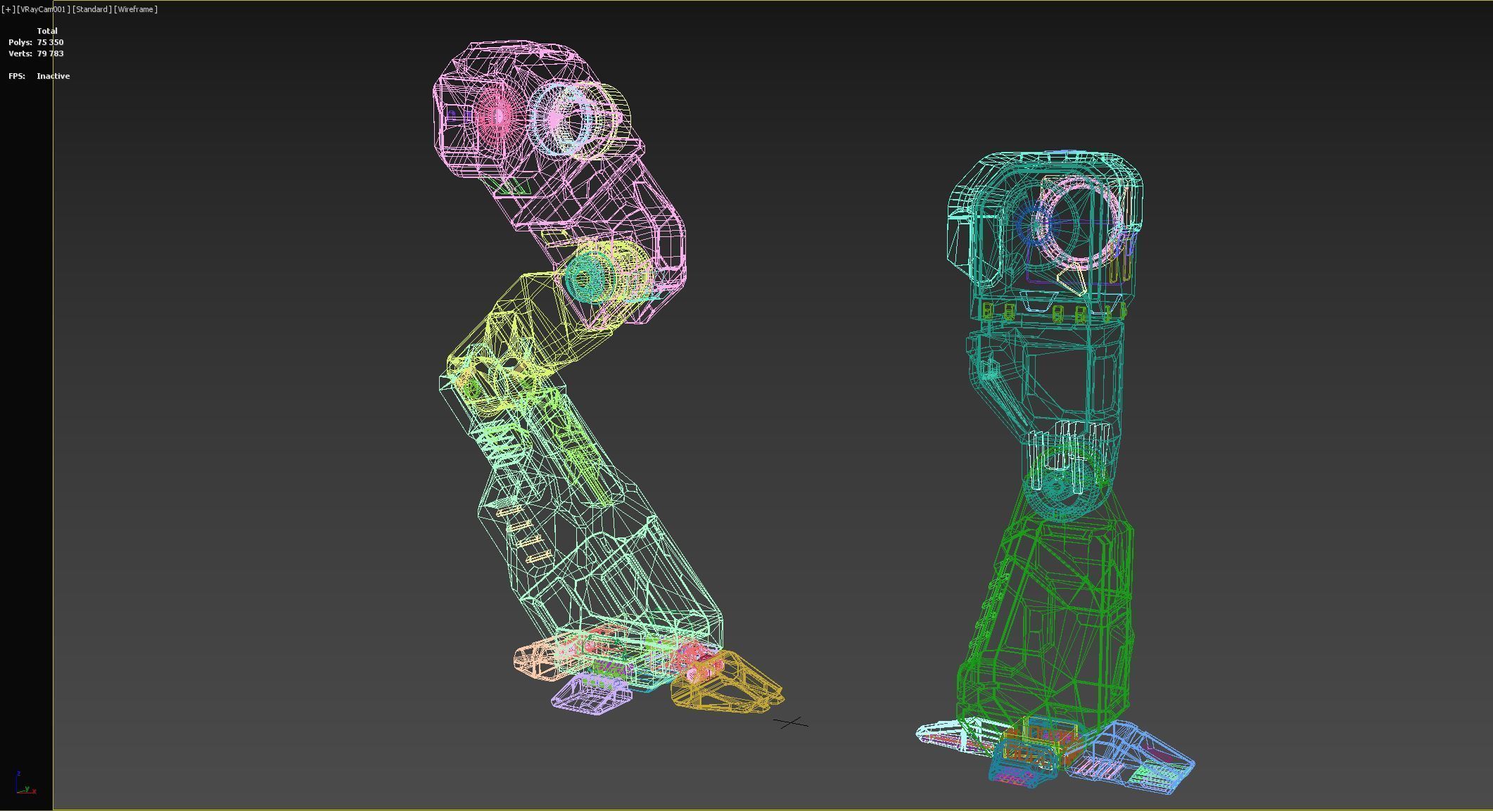 Robot leg 3D model_22