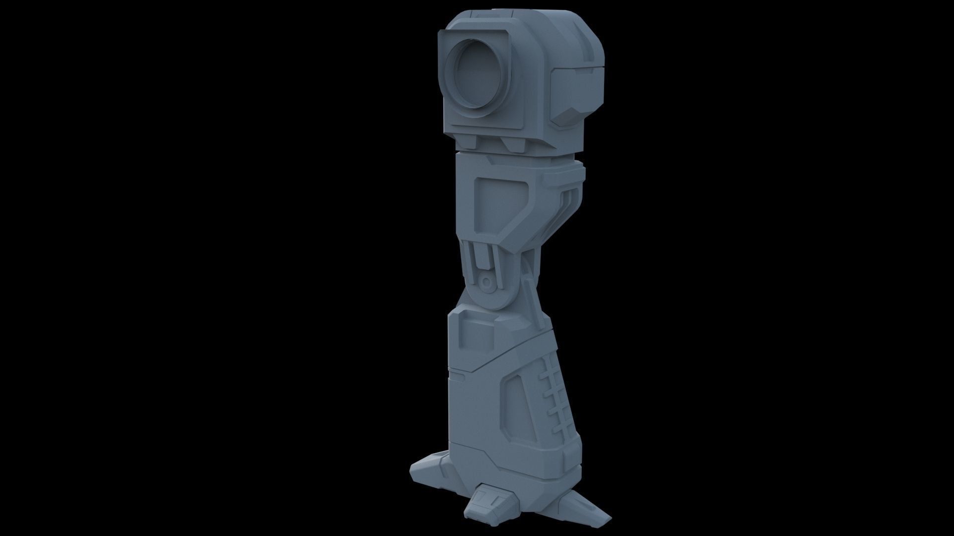Robot leg 3D model_14