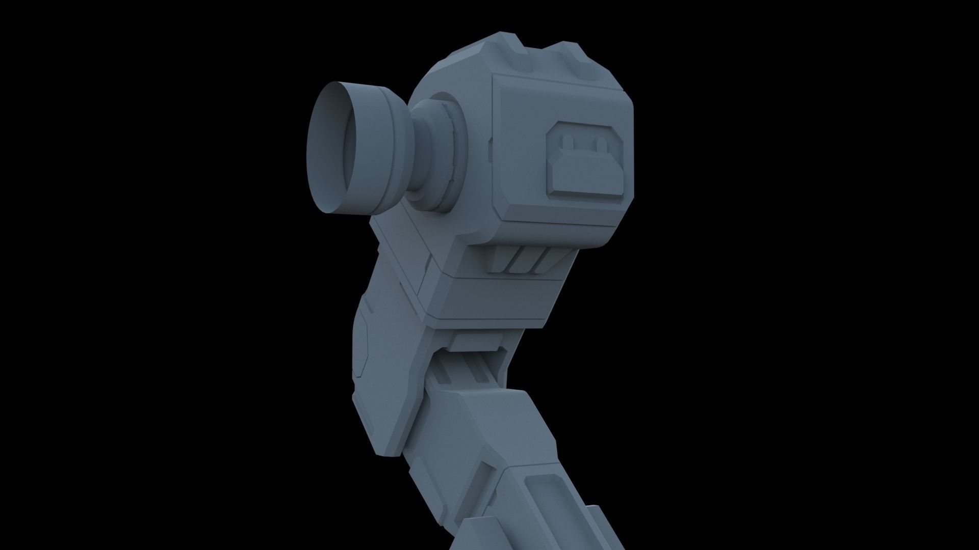 Robot leg 3D model_9