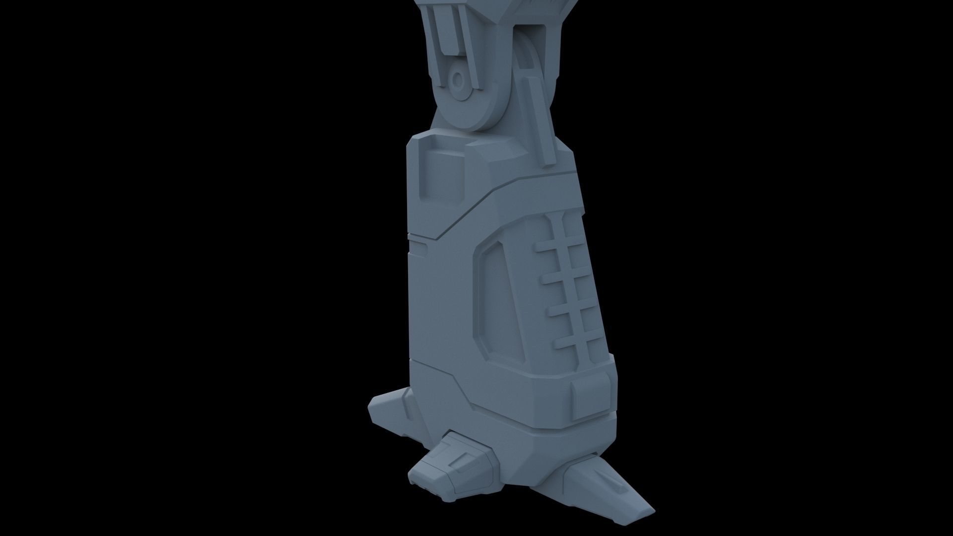 Robot leg 3D model_17