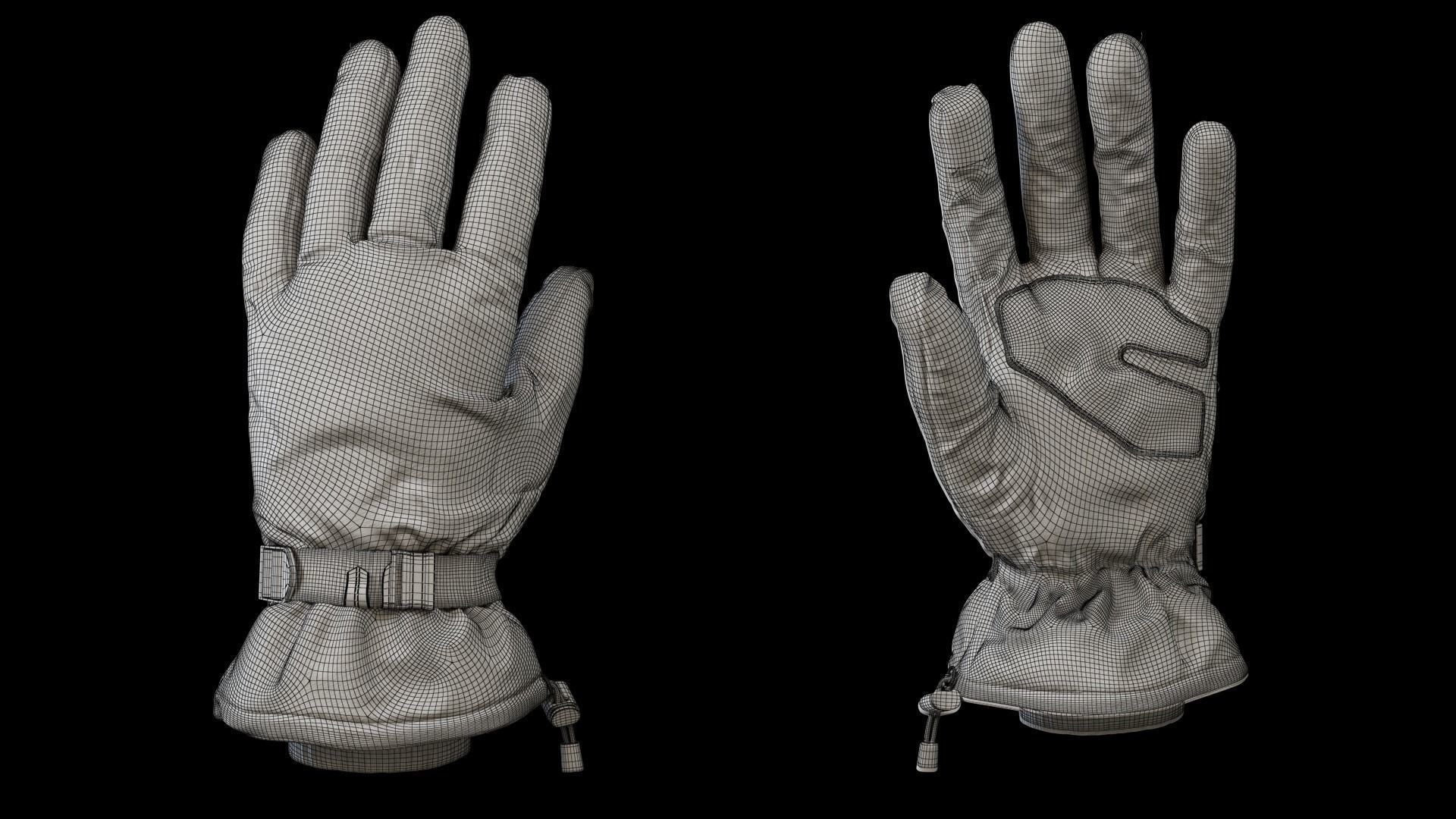 001 - Winter gloves 3D model_4