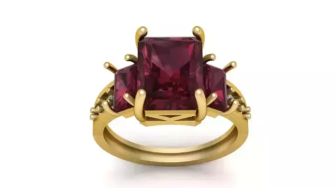 Women Fashion Diamond ring 3d Printable Model