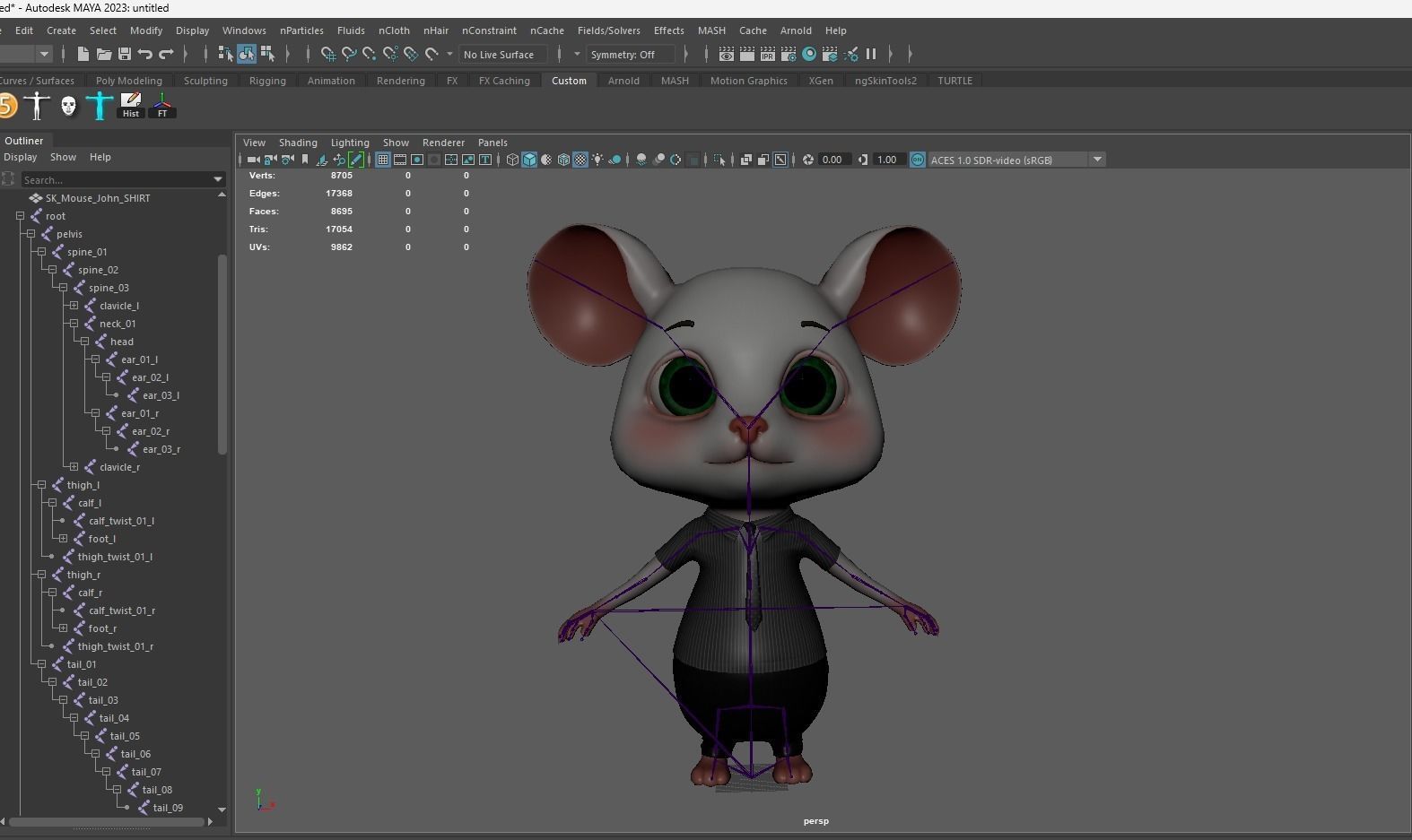 GAME-READY 3D Character - Mouse John Low-poly 3D model_24