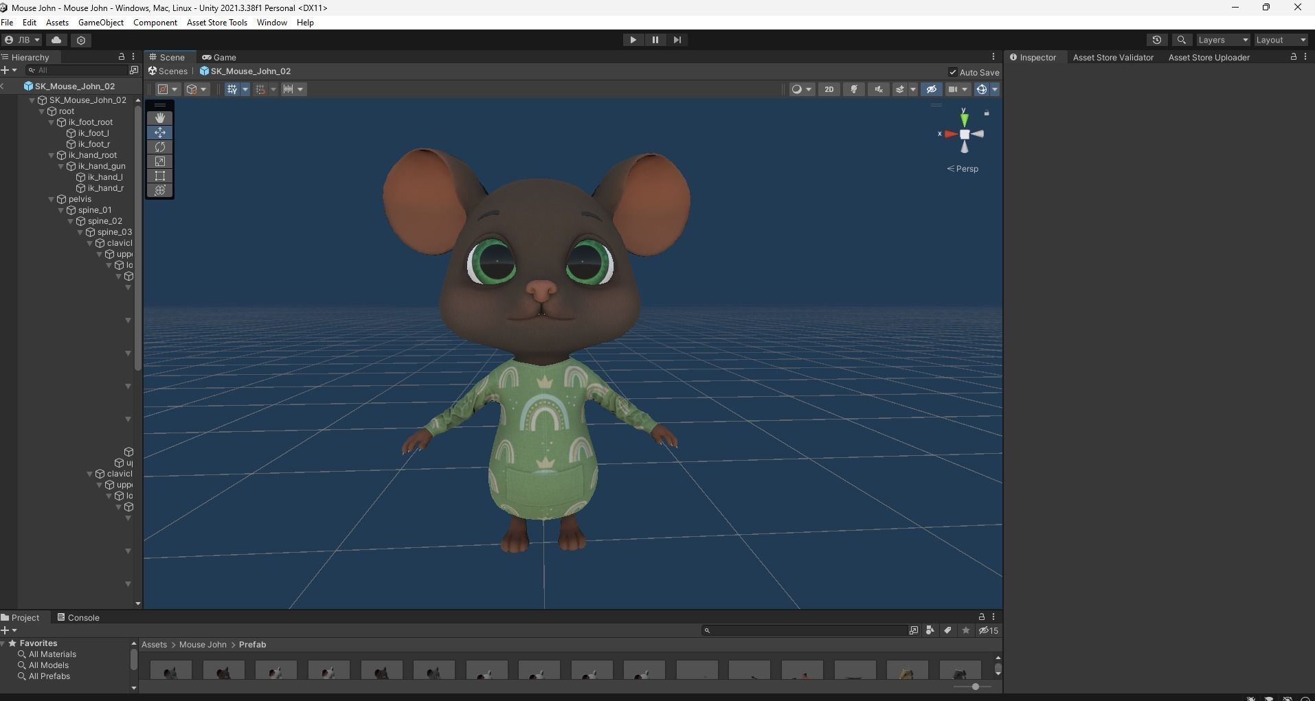 GAME-READY 3D Character - Mouse John Low-poly 3D model_22